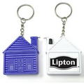 House Shape Tape Measure with Key Chain / Deluxe with Stopper